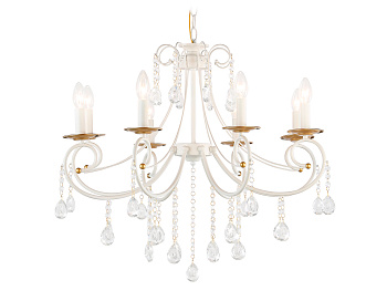 Светильник подвесной TR4917/8 WH/GD белый/золото E14/8 max 40W D740*930 Ambrella Light