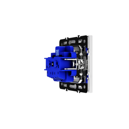 Розетка встраиваемая Voltum S70 с заземлением и защитными шторками, 16А, (белый глянцевый)