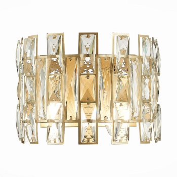 Бра шампань/шампань, прозрачный E14 2*40Вт SL1626.201.02 ST LUCE