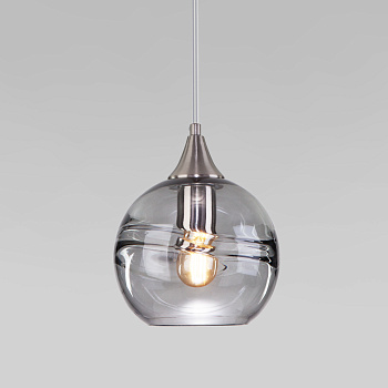 Подвесной светильник 1*E27 40Вт никель IP20 (50221/1 дымчатый) Eurosvet