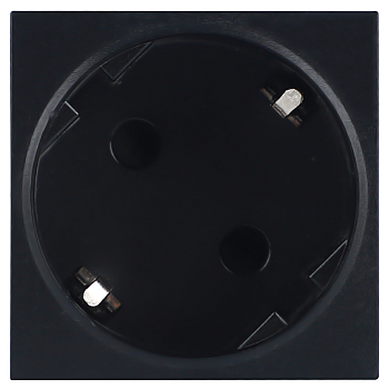 Donel Розетка 2К+З нем.ст., 45 гр., с з/ш, черн. (45х45мм), соединительный адаптер, серия (тип) DF6 Donel Розетка 2К+З нем.ст., 45 гр., с з/ш, черн. (45х45мм), соединительный адаптер, серия (тип) DF6
