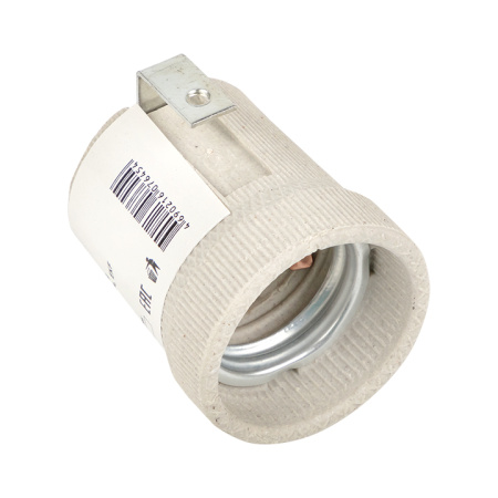 Патрон керамический E27 с держателем PROxima EKF