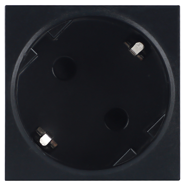 Donel Розетка 2К+З нем.ст., 45 гр., с з/ш, черн. (45х45мм), соединительный адаптер, серия (тип) DF6 Donel Розетка 2К+З нем.ст., 45 гр., с з/ш, черн. (45х45мм), соединительный адаптер, серия (тип) DF6