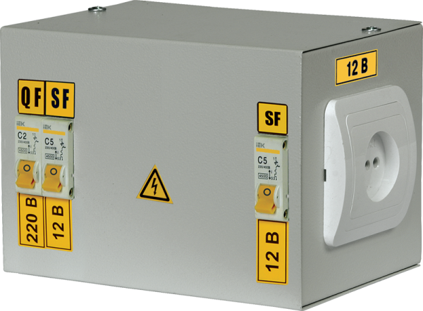 Ящик с понижающим трансформатором ЯТП-0,25 230/42-2 36 УХЛ4 IP30 IEK