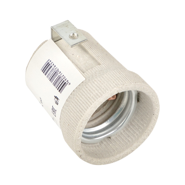 Патрон керамический E27 с держателем PROxima EKF