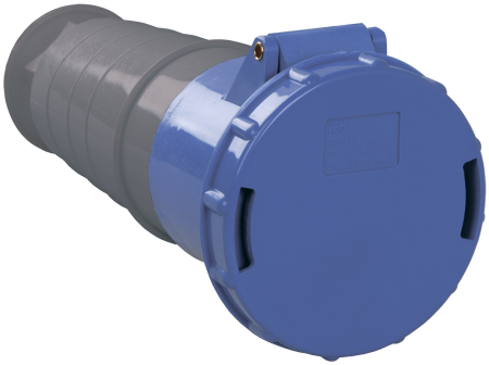 Розетка переносная ССИ-233 2P+PE 63А 200-250В IP54 IEK