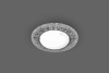 Светильник встраиваемый с белой LED подсветкой Feron CD4022 потолочный GX53 без лампы прозрачный