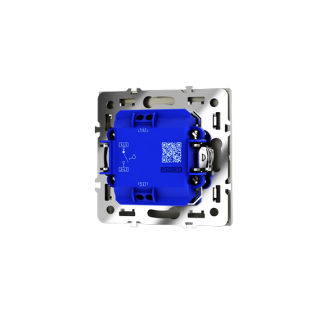 Выключатель с самовозвратом встраиваемый Voltum S70 одноклавишный 10А, (шелк)