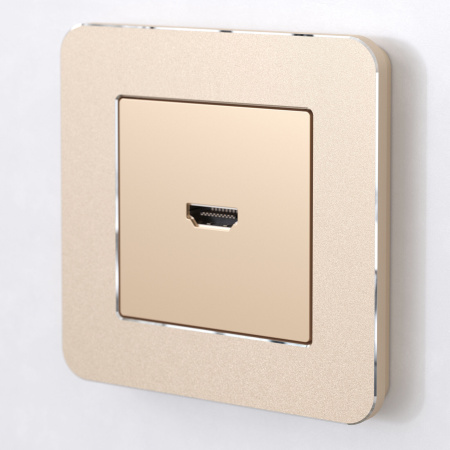 Platinum Рамка на 1 пост шампань Werkel