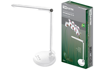 Светильник светодиодный настольный СН-120, складной, сенсор-диммер, 220 В, 8 Вт, 5300 К белый TDM