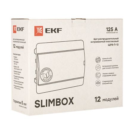 Щит распределительный ЩРВ-П-12 "SlimBox" белая дверца IP41 PROxima EKF