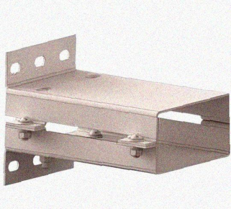 Лоток присоединительный ЛПС 250х65 УТ1,5 горячее цинкование, S2,0