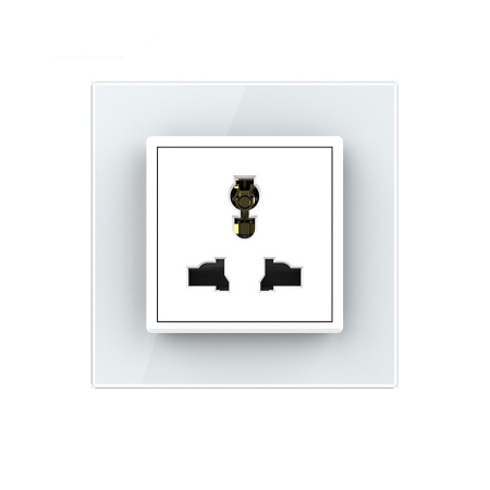 Розетка электрическая универсальная 16А 1 пост, цвет белый Livolo