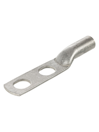 Наконечник кабельный медный луженый под опрессовку с двумя отверстиями под контактные стержни ТМЛ-2 