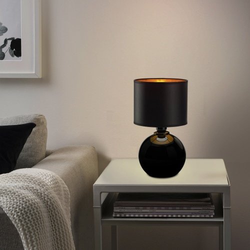 Настольная лампа с абажуром 1*E27 60Вт черный IP20 (5081 Palla) TK Lighting фото 2