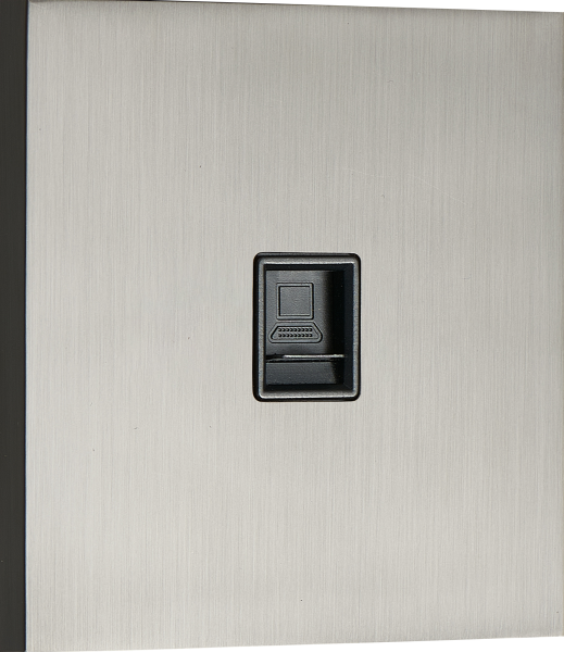 Donel N96 Компьютерная розетка RJ45 cat.6/ClassE, Вороненая сталь, серия DT Donel N96 Компьютерная розетка RJ45 cat.6/ClassE, Вороненая сталь, серия DT