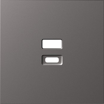 Donel S08 матовый титан накладка для розеток USB, серия DB