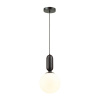Подвес E27 1*40W (тип лампы СВЕЧА) 220V OKIA черный/белый ODEON LIGHT