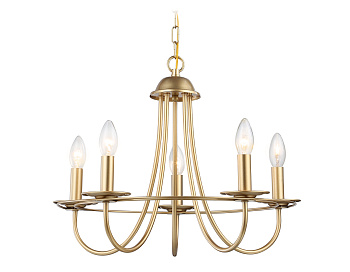 Подвесная люстра со сменной лампой TR9615/5 CGD золото E14/5 max 40W D530*770 Ambrella Light