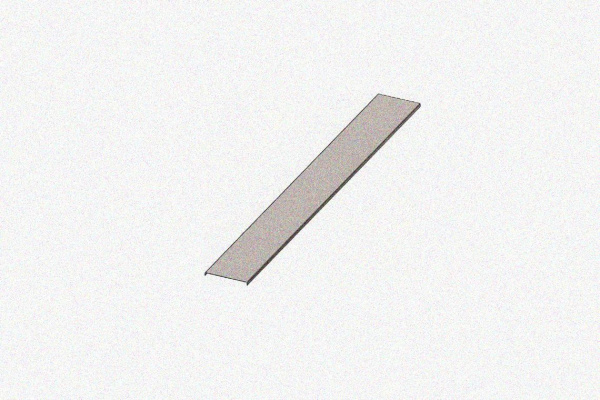 Крышка лотка КЛ 150 УT1,5, оцинкованный лист, S1,2