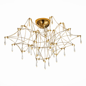 Люстра потолочная Золотистый, Прозрачный LED 78*0,45Вт 3000К SL797.202.78 ST LUCE