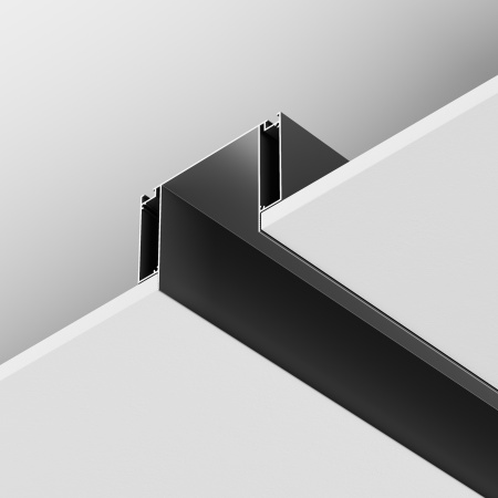 Алюминиевый профиль ниши скрытого монтажа для ГКЛ потолка Черный (ALM-11681-PL-B-2M) Technical Maytoni