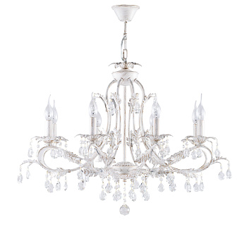 Люстра 8*E14 60Вт Белый с Золотом IP20 Dezi FR3040-PL-08-WG Freya