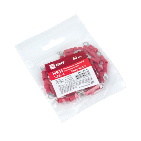 Наконечник кольцевой изолированный НКИ 1,5-4 (50шт) PROxima EKF