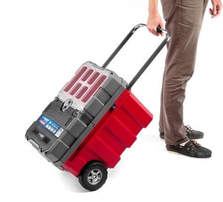 Ящик-тележка для инструмента "МЕГА БОКС" пластиковый, 24", Профессионал ЗУБР