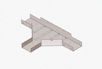 Лоток тройниковый замковый перфорированный ОТЗ 400х150 УТ1,5, горячее цинкование S1,5
