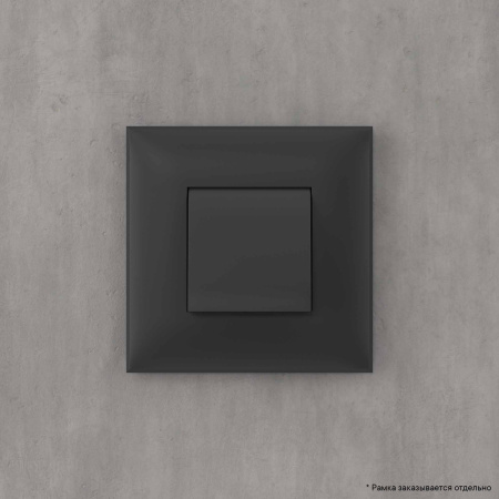 Вывод кабеля из стены "Avanti", "Черный матовый" DKC