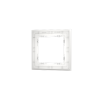 Рамка стеклянная Voltum S70 на 1 пост, (белый, матовый, стекло)