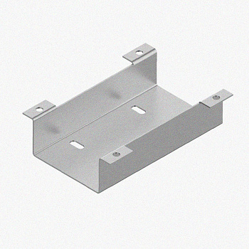 Соединитель нижний У1102 100х50х1,0 УТ1,5, оцинкованный лист, S1,0