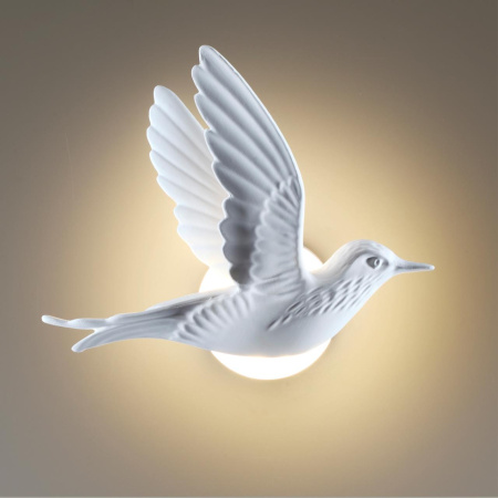 Настенный св-к IP20 LED 3W 122Лм 3000K COLOMBELLA белый гипс B ODEON LIGHT