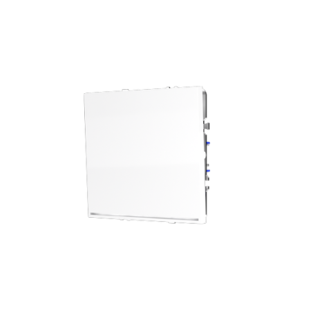 Выключатель встраиваемый Voltum S70 одноклавишный с подсветкой 10А, (белый глянцевый)