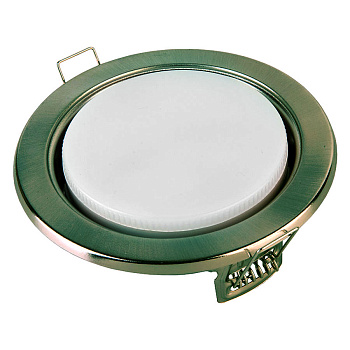 Светильник встраиваемый GCL-GX53-H38-GA античный зеленый General
