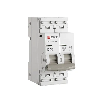 Выключатель автоматический ВА МОД ВА 47-63N MA 2П 40А (D) 6кА без теплового расцепителя PROXIMA EKF