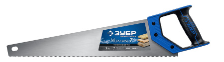 Ножовка универсальная (пила) "МОЛНИЯ-7" 500 мм, 7 TPI, закалка, рез вдоль и поперек волокон, для средних заготовок, фанеры, ДСП, МДФ, ЗУБР