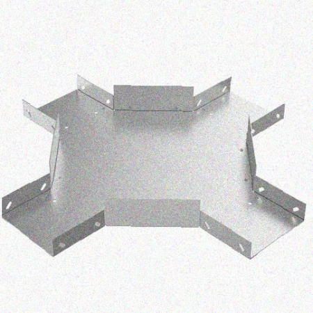 Лоток крестообразный замковый глухой КМЗГ 150х80 УТ1,5, горячее цинкование, S0,8