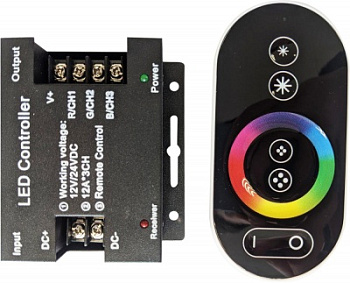 Контроллер RGB с сенсорным пультом RF 432w/864w 12v/24v Giant4