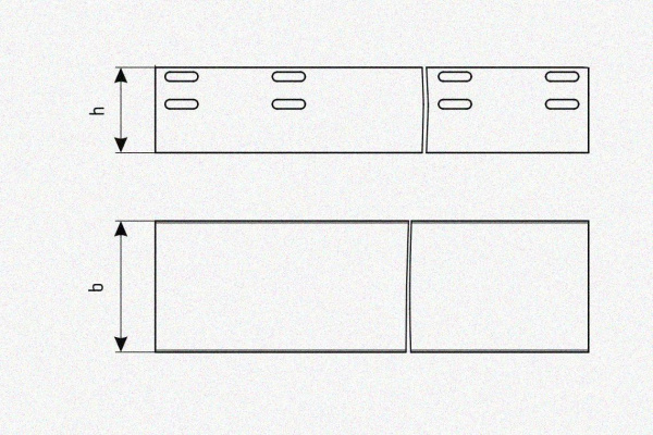 Лоток глухой ЛМГ 600х80х3000 УХЛ1, горячее цинкование, S2,0