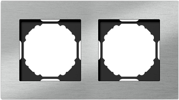 Donel A07 Natural Серебристый Алюминий рамка 2-я, серия DB