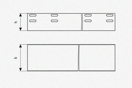 Лоток глухой ЛМГ 400х80х3000 УХЛ1, горячее цинкование S 1,5 мм