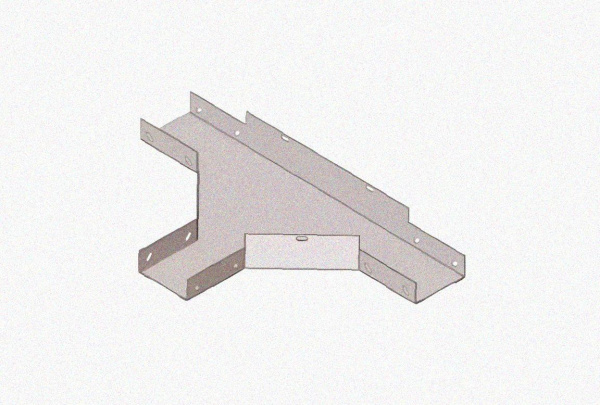 Лоток тройниковый глухой ОТГ 100х80 УТ1,5, горячее цинкование S1,5
