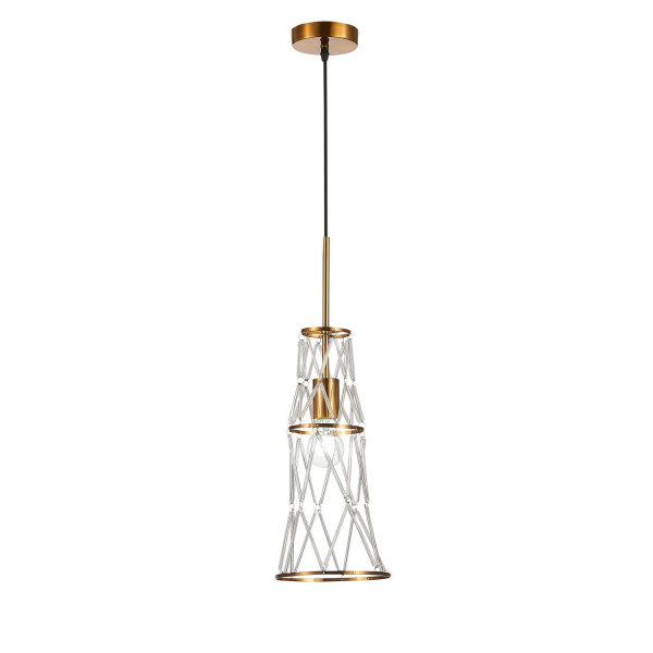 Светильник подвесной Золотистый/Золотистый, Прозрачный E27 1*60Вт SL1016.203.01 ST LUCE