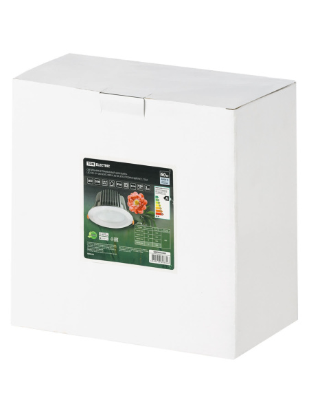 Светильник встраиваемый "Даунлайт" LED DCL-01-060 60 Вт, 4000 К, 80 Ra, IP20, прозрачный расс., TDM
