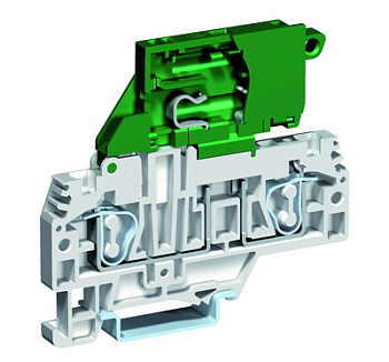 Держатель предохранителя 5x20. Пружина. 4 кв. мм. Серый. С диодныминдикатором на 115-230 вольт (AC/DC). DKC