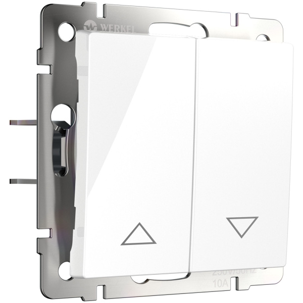 Встраиваемые механизмы выключатель жалюзи  СУ 2-кл. 10А Белый IP20 Werkel