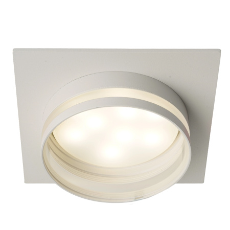 Светильник потолочный встраиваемый, 15W 230V GX53, белый, квадрат, без лампы, DL503 LUNA Feron