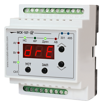 Реле уровня, реле давления, режимы работы - наполнение, дренаж. Modbus, индикация, совместная работа с УБЗ-301 Новатек-Электро